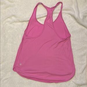 Lululemon Athletica Pink Backless Tank Top